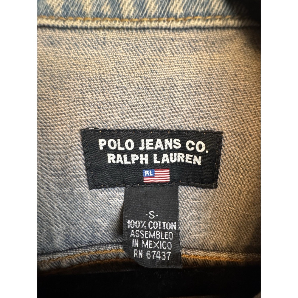 POLO JEANS CO. RALPH LAUREN Jean Vest Size Small‎ - Picture 3 of 8